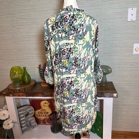Anthropologie Dolan Left Coast Wanderlust Dress Green Floral V Neck Shift XS P - Picture 4 of 6